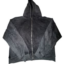 Twelve Thirteen Faded Zip Up Hoodie Black