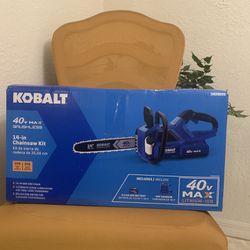 14” Kobalt Chainsaw With Battery And Charger