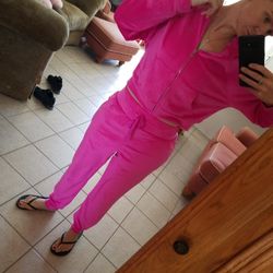 VS HOT PINK JUMPSUIT
