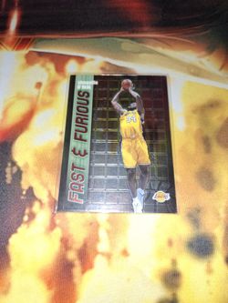 2002 TOPPS CHROME FAST & FURIOUS SHAQUILLE O'NEIL INSERT...MINT COND...ADULT OWNED AND KEPT IN A SMOKE FREE HOME...$5.00 FIRM...