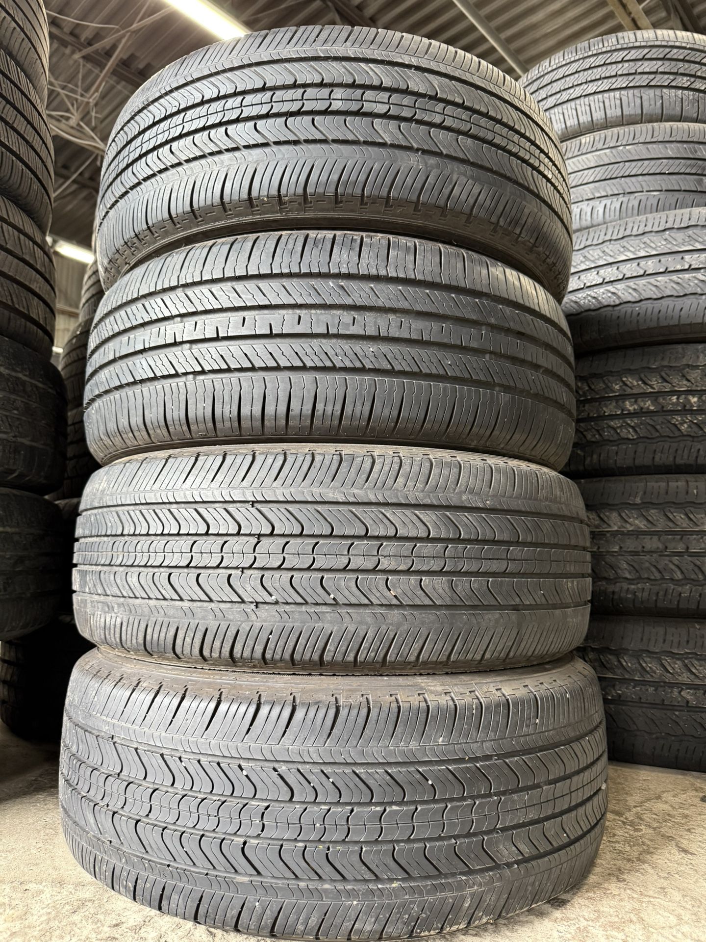 4 USED 215/55/17 MICHELIN MXV4 TIRES