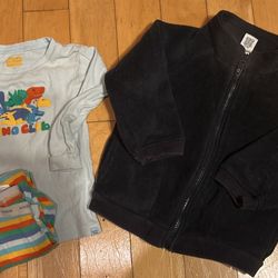 Baby Gap Toddler Clothing Bundle  Gap Fleece Jacket Gap Long Sleeve Pajamas size 2T 