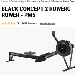 $800 Rower PM5 RowerERG   $1200 Value