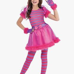 Cheshire Cat Costume for Girls.Halloween,Dress Up Party and Roleplay Cosplay