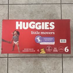 👶Huggies Size 6/84 Diapers New