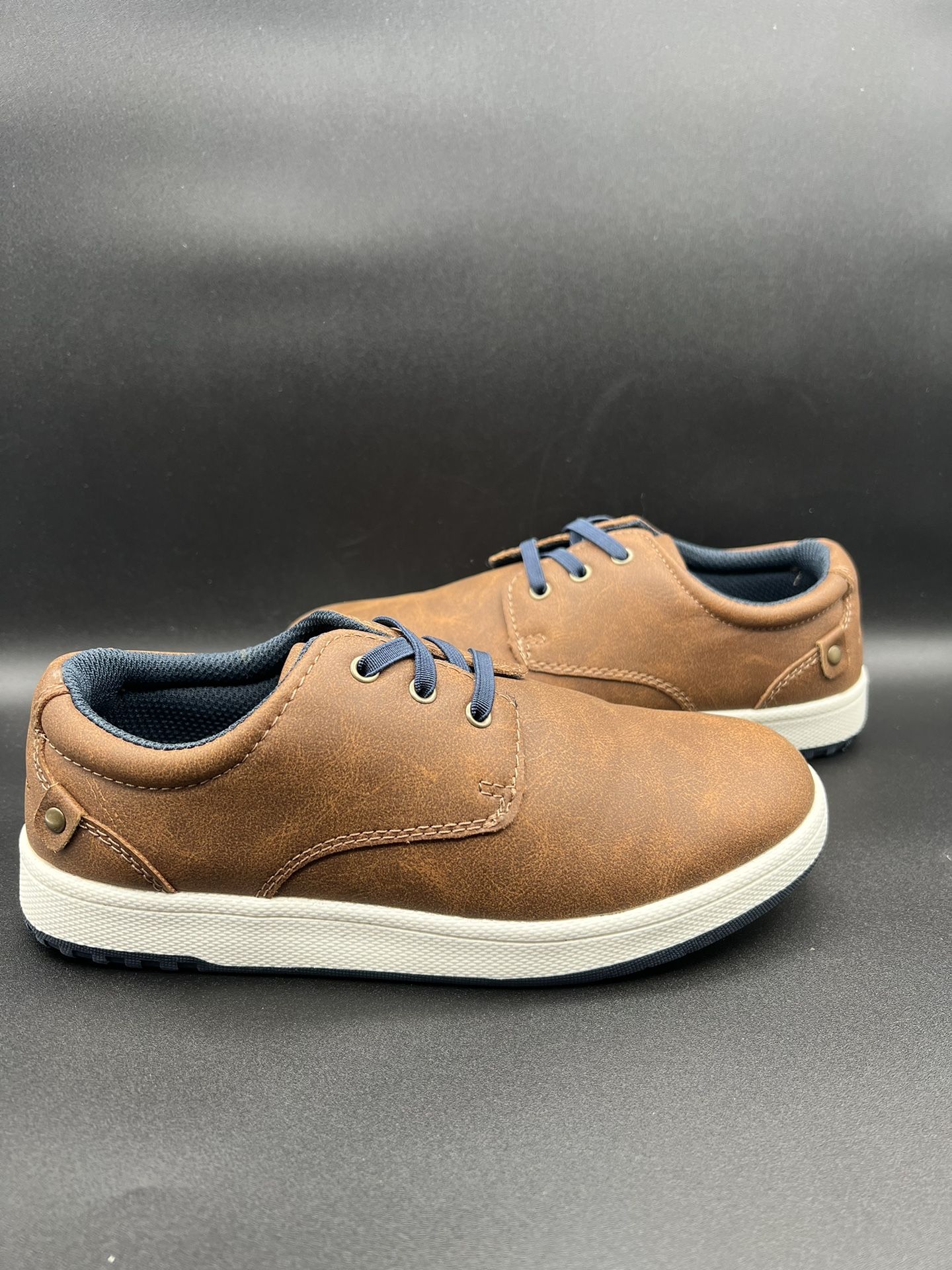 Eddie Bauer Weston Brown Casual Dress Shoes - Kids Youth Size 3 (22373)