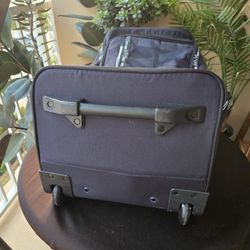 Marc New York Rolling Duffel Bag 29"x12"x13" Large Navy Travel Luggage