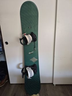 Complete Snowboard Setup: K2 Board, Bindings, Vans Jamie Lynn Signature Model Boots, Burton Bag & Extras