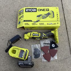 RYOBI ONE+ 18V Cordless Oscillating Multi-Tool Kit with 2.0 Ah Battery and Charger .