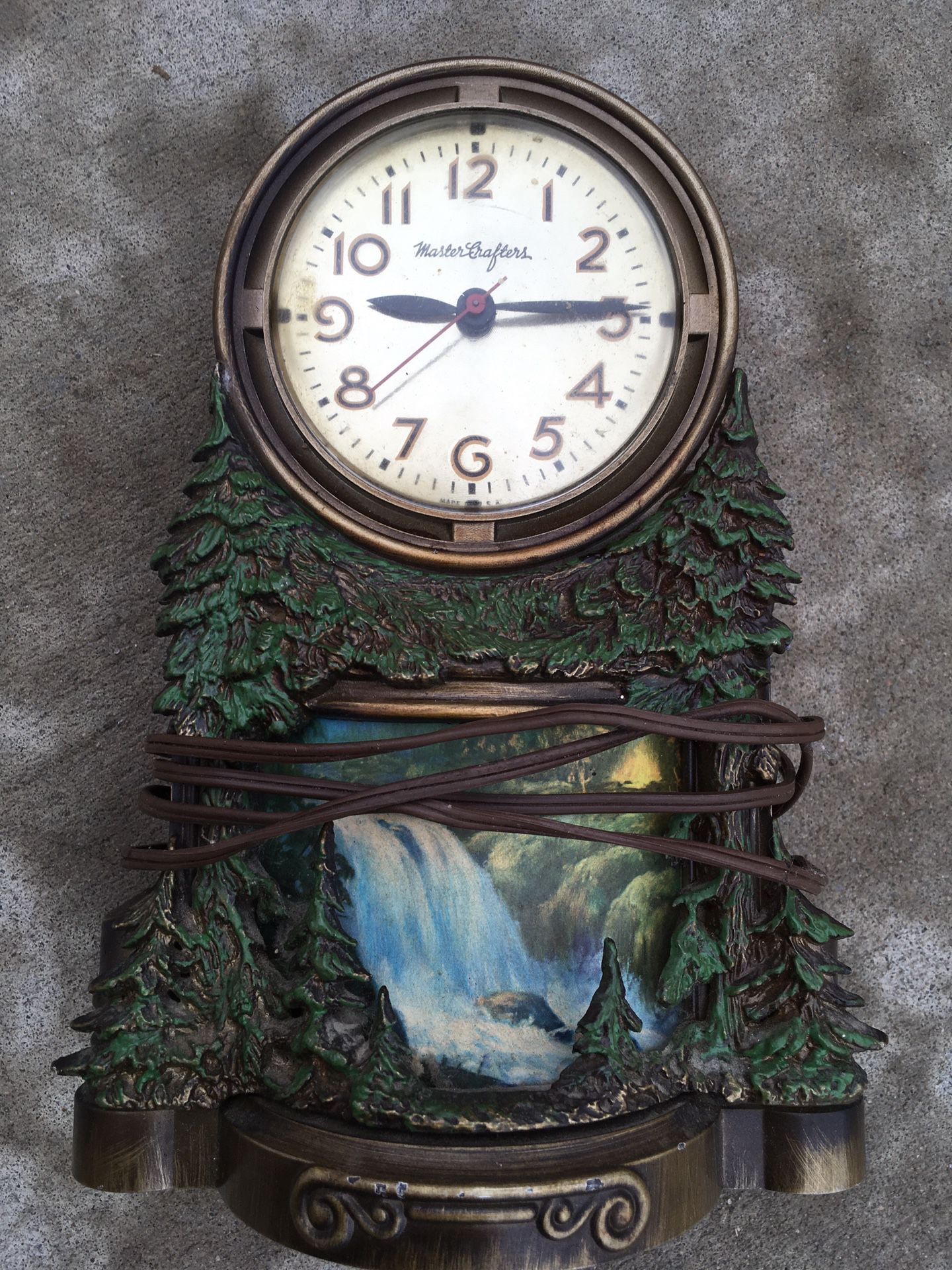 Vintage Master Crafters Waterfall Clock