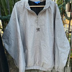 Adidas Men’s Pullover In Khaki/ Tweed Print 2X 