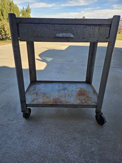 Vintage Pressweld Rolling Cart