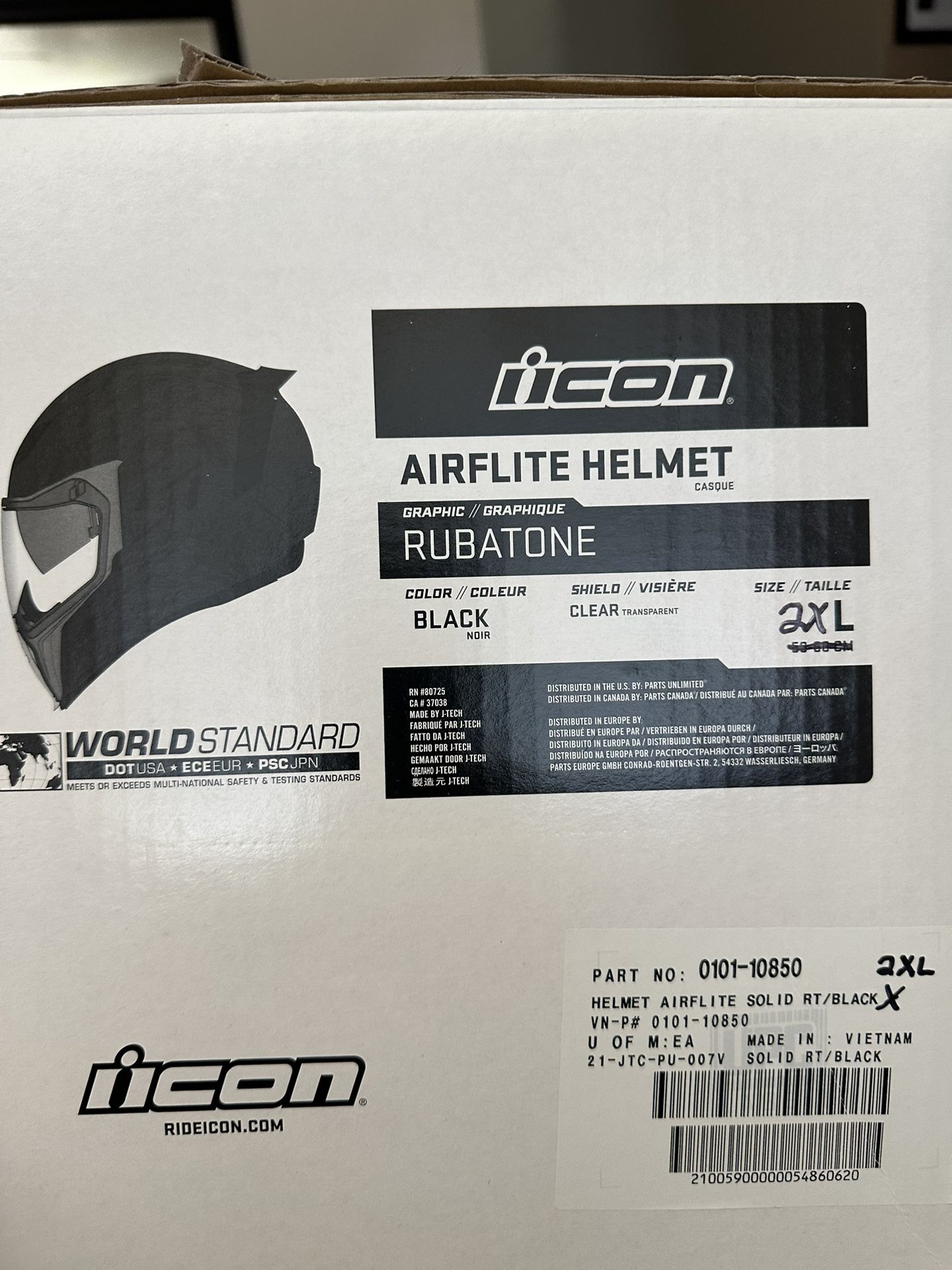 “Brand New” Icon Airflite Motorcycle Helmet 2xl