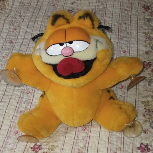 Vintage Garfield Cat, Tongue Out, Fine Toy Co. Plush 1978 PAWS for