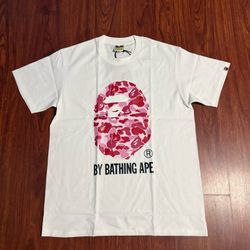 Bape White Tee 