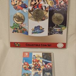 Brand New Sealed Nintendo Switch Super Mario 3D All Stars With Collectable Coin Set