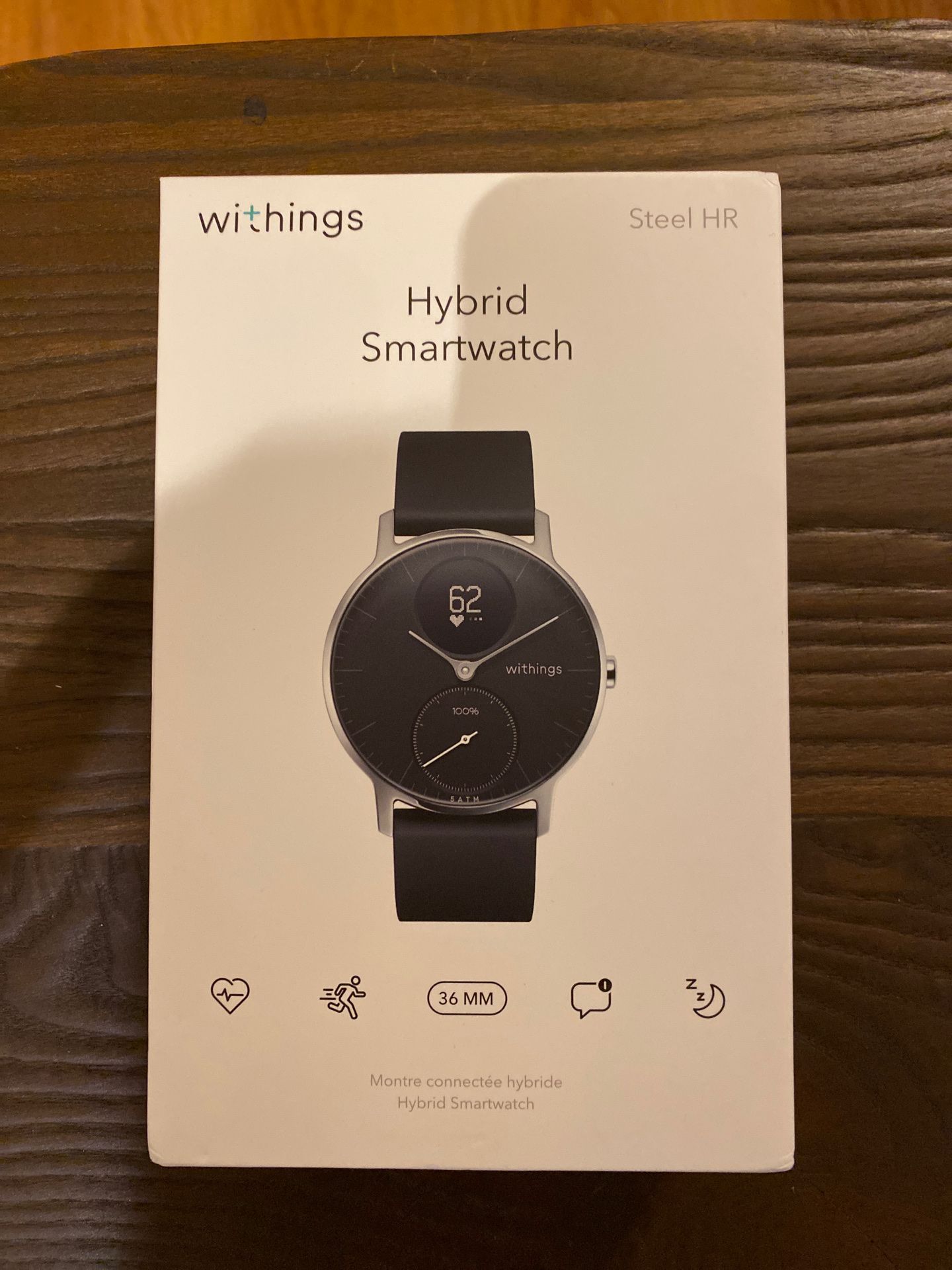 Brand New! Withings Hybrid Smartwatch Steel HR