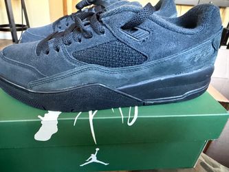 Air Jordan Low-Top Black Suede Sneakers. Size 8.5 men