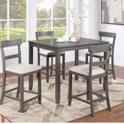 5-pc Counter Height Dining Table Set
