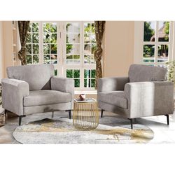 Oversized Accent Chair -Light Brown