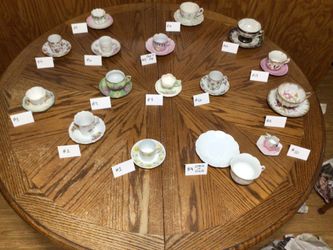 Floral Cups And Saucers