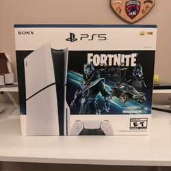 🔥 Brand New Sony PS5 Slim Disc Edition – Fortnite Cobalt Star Bundle (1TB) Sealed!