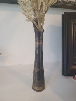 Vintage McM  brass bud vase