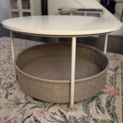 White Round Coffee Table