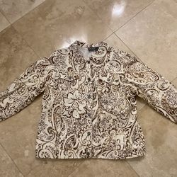 Chicos White Denim Jacket