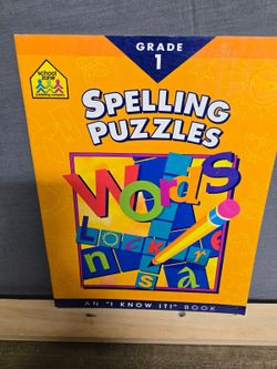 Grade 1 Spelling Puzzles workbook