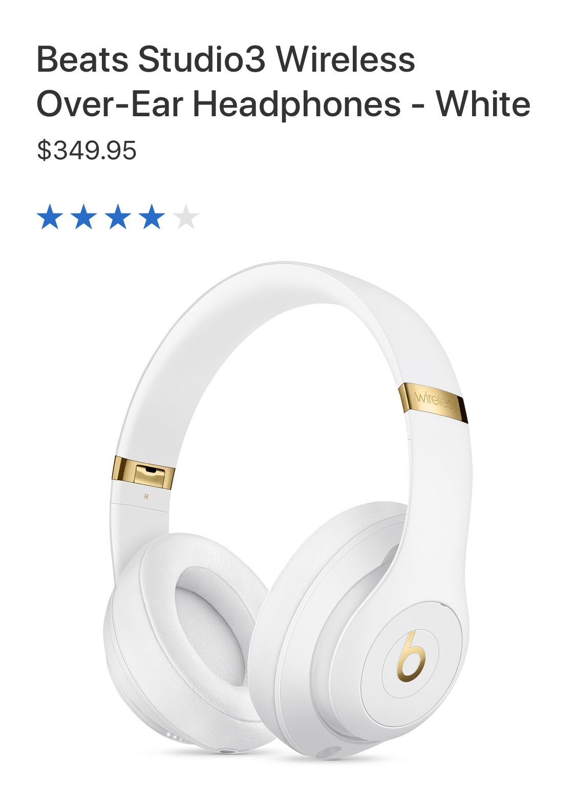Beats Studio 3 Wireless over ear headphones White Brand New Sealed Lates Generation juste released better price than buying them at the store.... hur