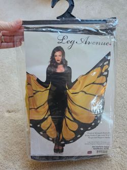 Women's Monarch Butterfly Wing Cape Halloween Costume