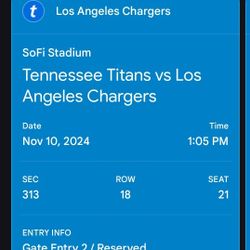 Chargers Tickets 