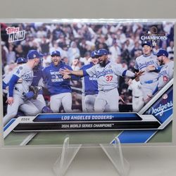 2024 Topps Now Dodgers World Series Champions Team