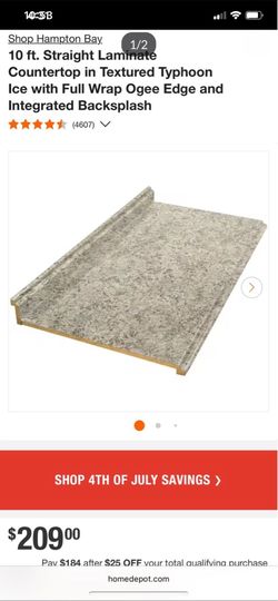 Typhoon ice ogee counter tops