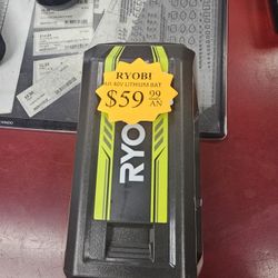96091 Ryobi Op40504VNM 40v Lithium Ion 5.0 Ah Battery 584060