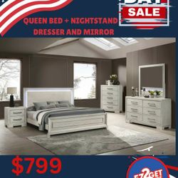 4pcs Bedroom Set with $50 with