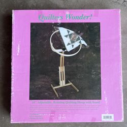 Frank A Edmunds Quilters Wonder 18" Adjustable Rotating Quilting Hoop with Stand