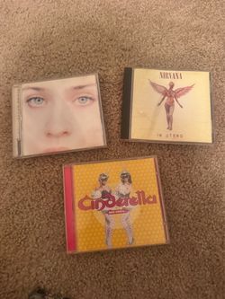 Lot of 3 Music CDs – Nirvana, Cinderella, Adele