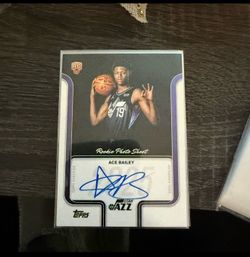 Topps 2025-26 Rookie Photo Shoot Autographs Ace Bailey Auto #RP-AB Jazz