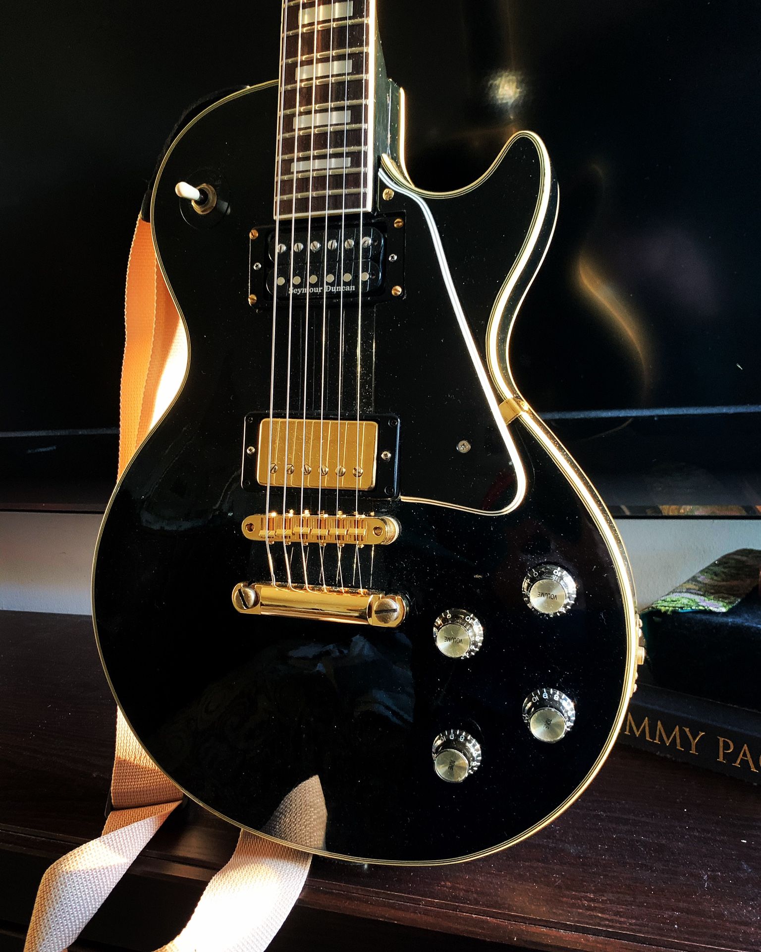 1970s Vintage Japan Les Paul Custom Maya Electric guitar
