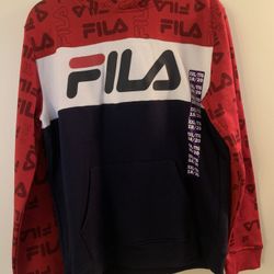 Boys Size XXL 18/20 Fila Fleece Pullover Hoodie New 