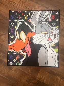 Drip Faded Looney Toones Rug