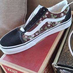 New-Vans-Old Skool - Wallflower Floral Bitter 8.0F/6.5M