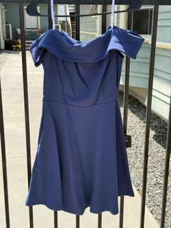 Lulu’s Blue Off-Shoulder Dress, Size L