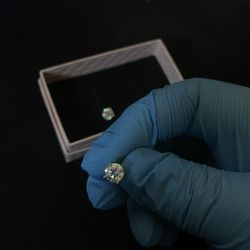 Lab Grown Moisanite Diamond Stud Earrings