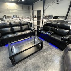 Power Reclining Sofa & Love Seat
