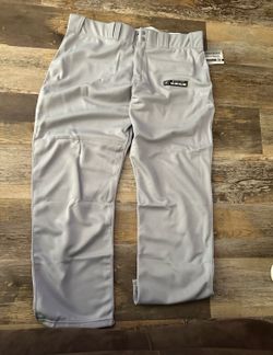 Majestic Men’s XXL 2XL Gray Baseball Pants Softball Baggy Old School Manny Pants HD Cool Material
