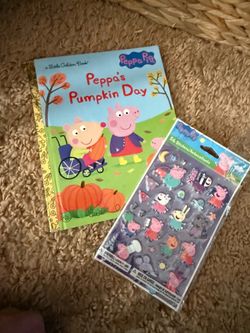 Peppa pig lot book and stickers