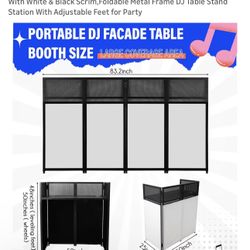 Portable DJ Facade Booth